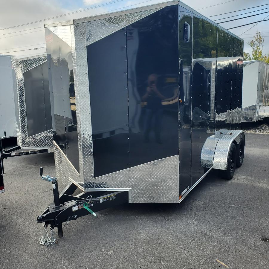 7X14 7X14 V NOSE ENCLOSED STD RAMP DOOR 7K BY CARRY ON Image 0