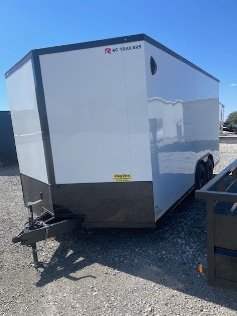 RC Trailers 8.5x16 Enclosed Trailer w/ 9,990# GVWR, 7ft Interior Height, Blackout Package, Screwless Exterior Image 1