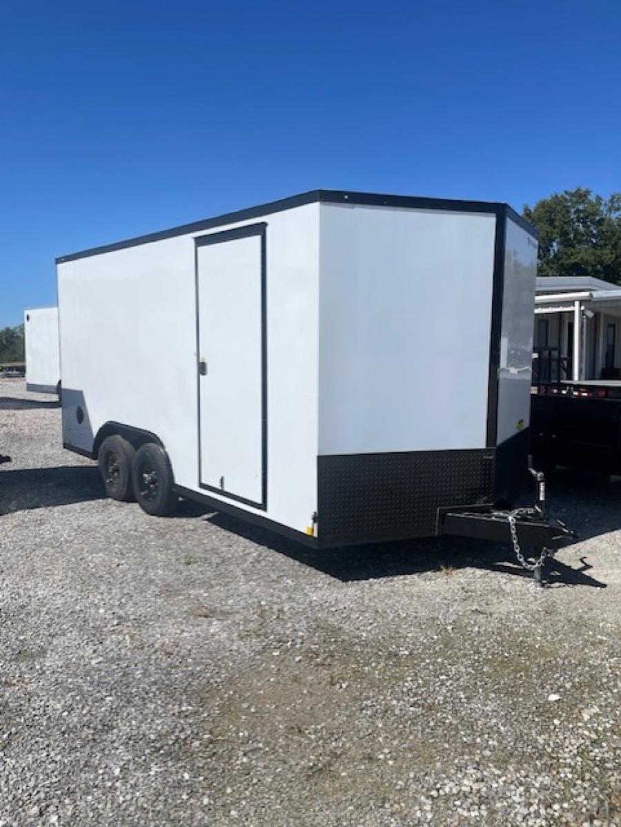 RC Trailers 8.5x16 Enclosed Trailer w/ 9,990# GVWR, 7ft Interior Height, Blackout Package, Screwless Exterior Image 0