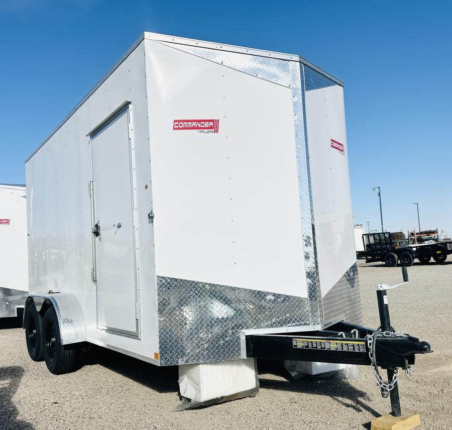 7X14 7X14 V NOSE ENCLOSED STD RAMP DOOR 7K BY CARRY ON Image 2