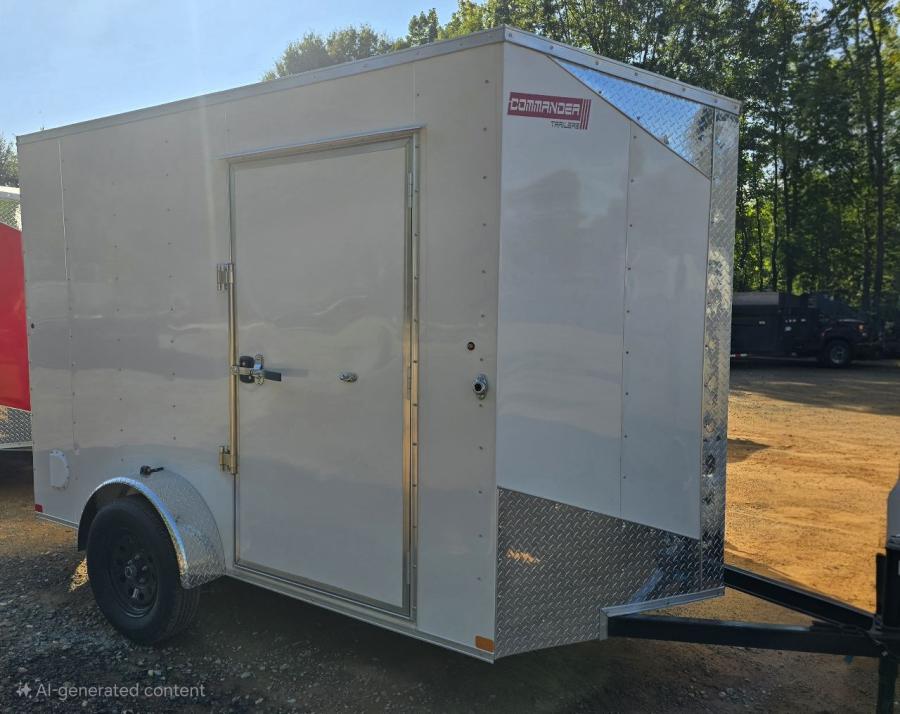 6X10 6X10 V NOSE ENCLOSED STD RAMP DOOR 3K BY CARRY ON Image 1