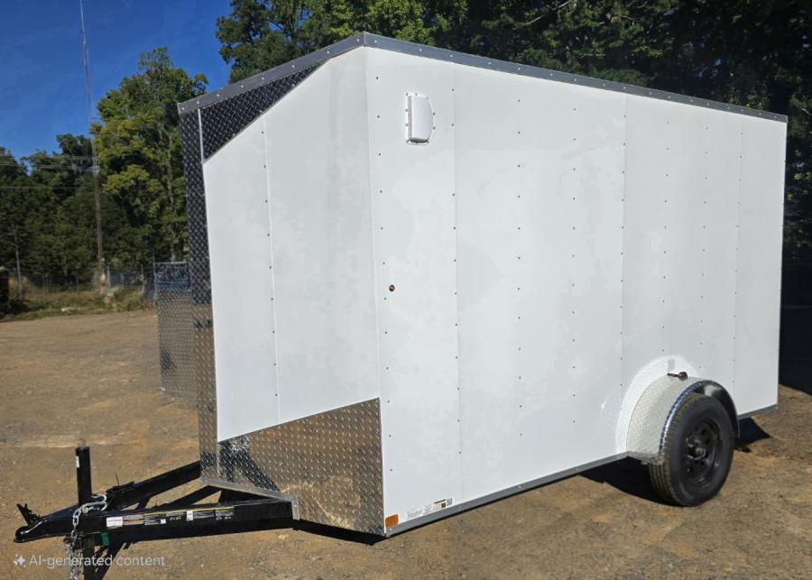 7X12 7X12 V NOSE ENCLOSED STD RAMP DOOR 3K BY CARRY ON Image 0