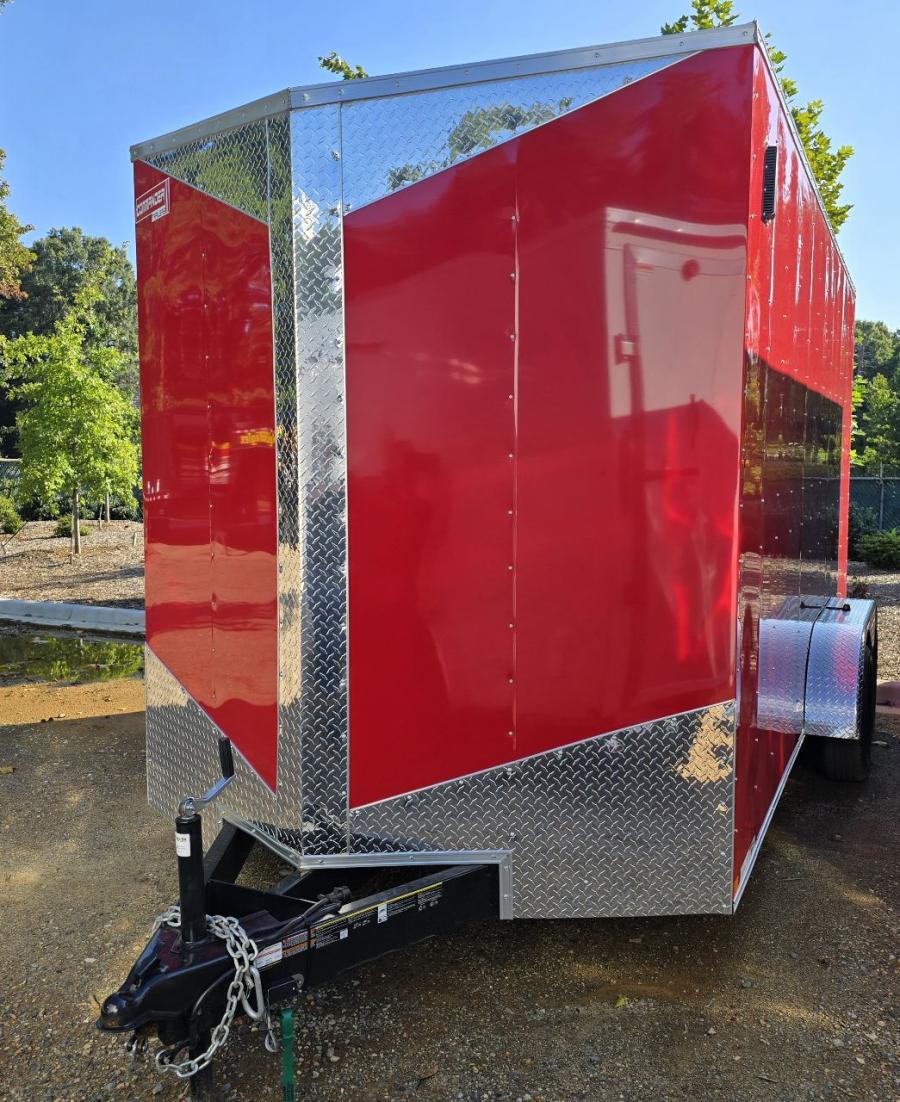 7X16 7X16 V NOSE ENCLOSED STD RAMP DOOR 7K BY CARRY ON Image 0