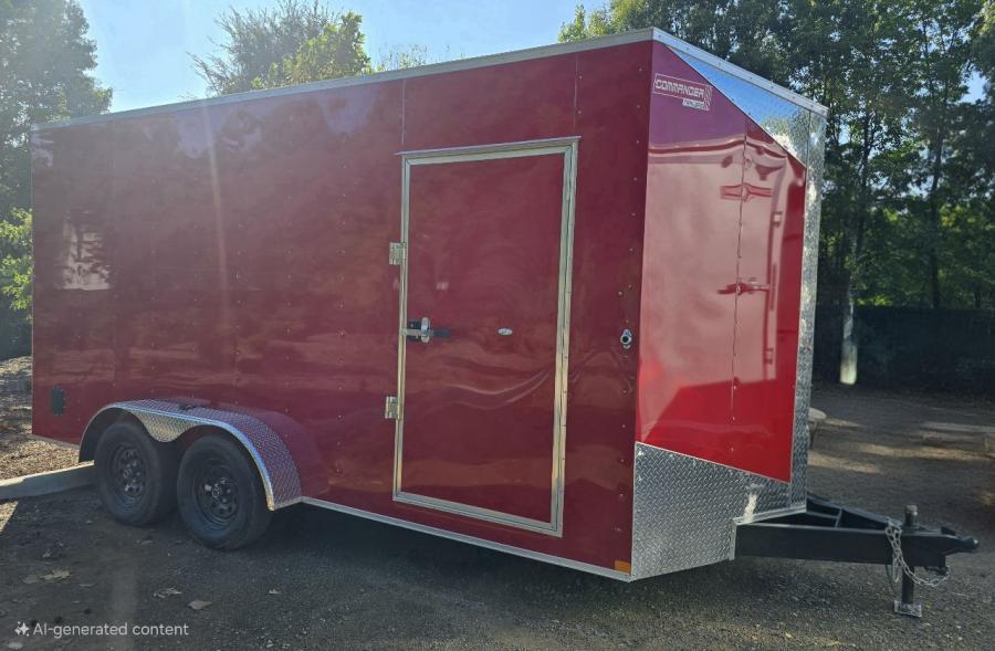 7X16 7X16 V NOSE ENCLOSED STD RAMP DOOR 7K BY CARRY ON Image 1