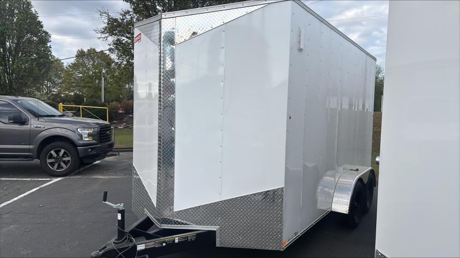 7X14 7X14 V NOSE ENCLOSED STD RAMP DOOR 7K BY CARRY ON Image 7