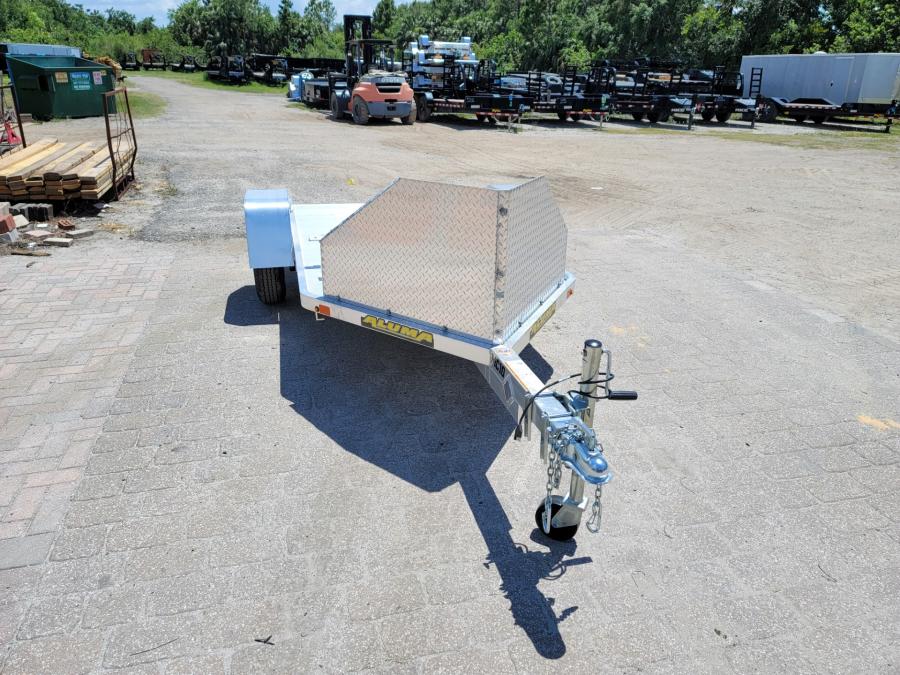 Aluma MC10 Aluma 10 Motorcycle SA RAMP Trailer, Bed Size – 51″ x 125″ Image 1