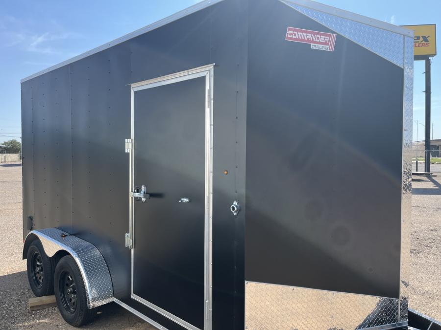 7X14 7X14 V NOSE ENCLOSED STD RAMP DOOR 7K BY CARRY ON Image 0