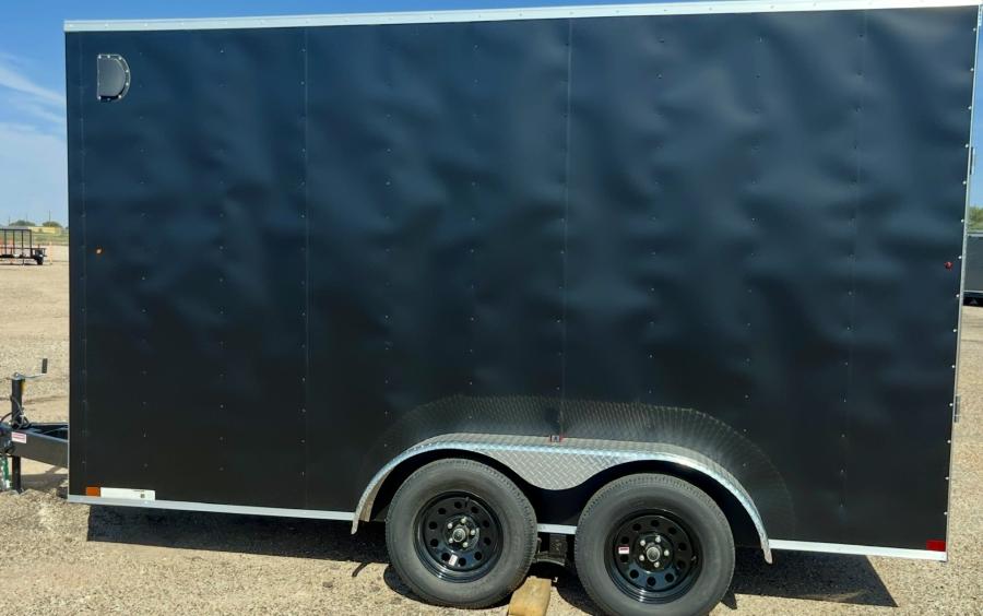 7X14 7X14 V NOSE ENCLOSED STD RAMP DOOR 7K BY CARRY ON Image 2