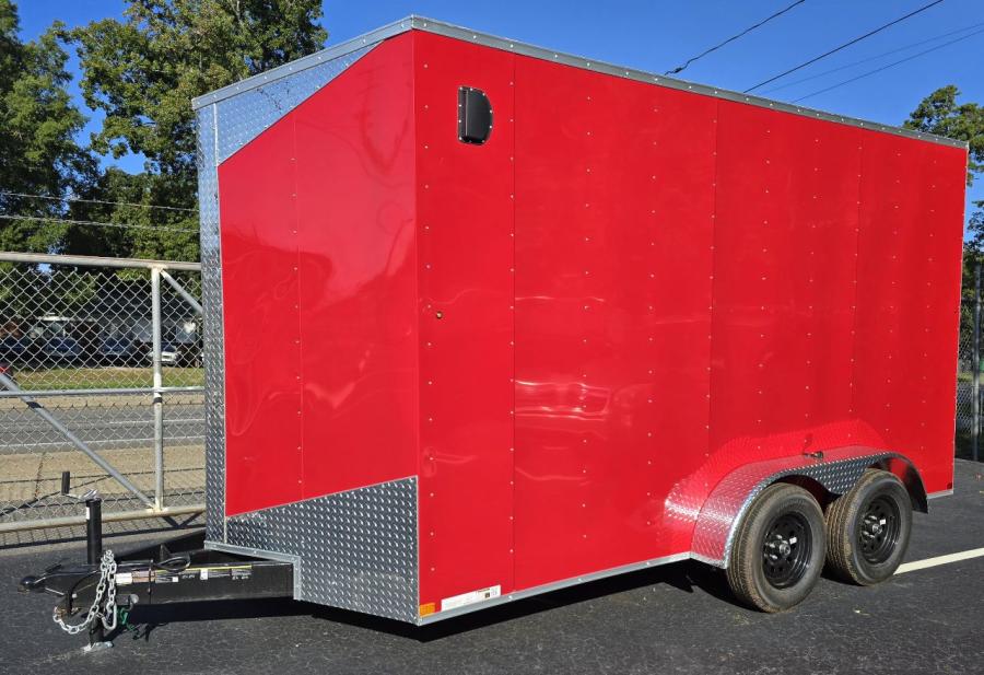 7X14 7X14 V NOSE ENCLOSED STD RAMP DOOR 7K BY CARRY ON Image 0