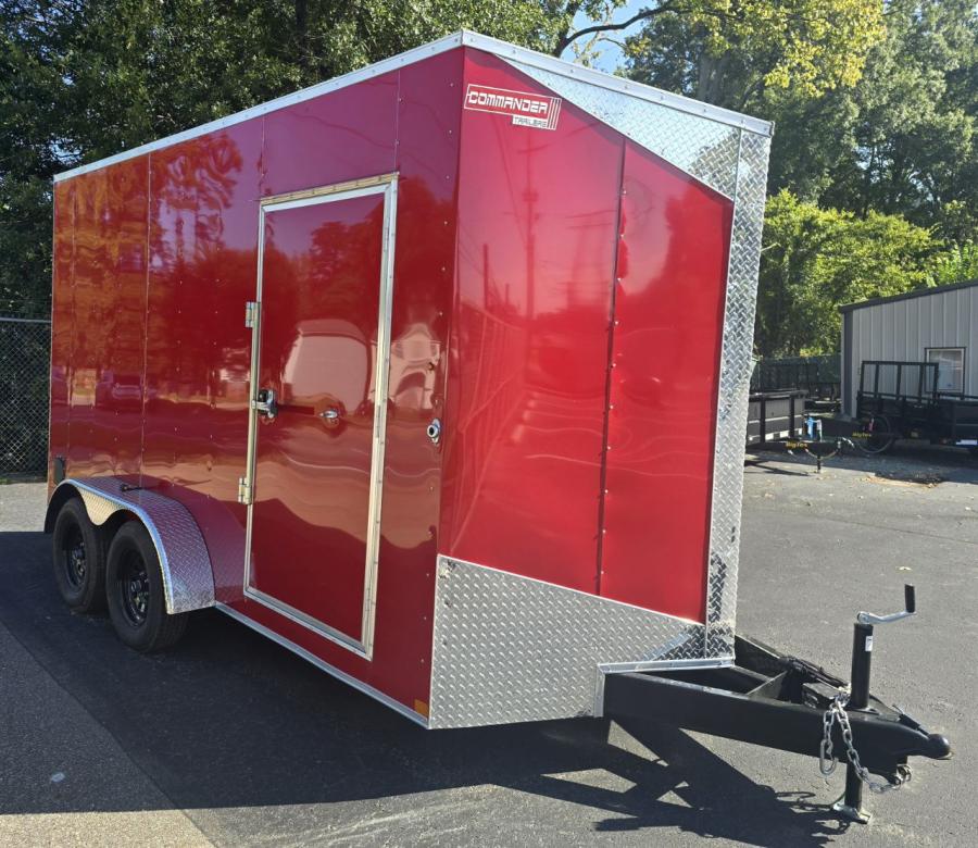 7X14 7X14 V NOSE ENCLOSED STD RAMP DOOR 7K BY CARRY ON Image 1