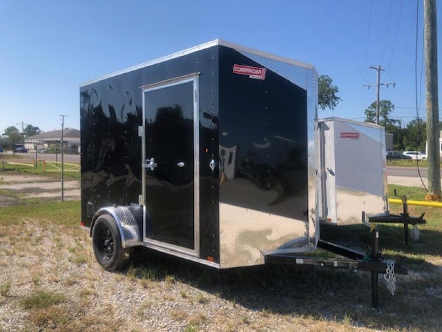 6X10 6X10 V NOSE ENCLOSED STD RAMP DOOR 3K BY CARRY ON 001893 Image 1