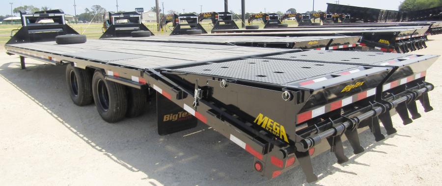 Big Tex 25GN, Gooseneck, 102" x 30', 25.9K, Dovetail, Mega Ramps Image 3