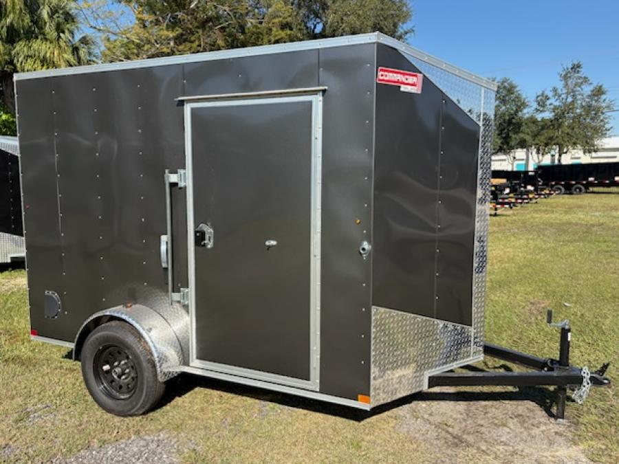 6X10 6X10 V NOSE ENCLOSED STD RAMP DOOR 3K BY CARRY ON Image 2