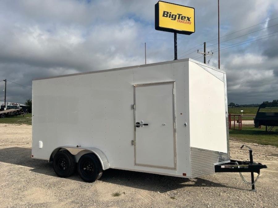 7X16 V NOSE ENCLOSED STD RAMP DOOR 7K BY CARRY ON Image 0