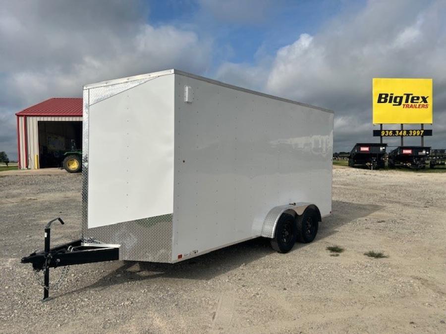 7X16 V NOSE ENCLOSED STD RAMP DOOR 7K BY CARRY ON Image 1