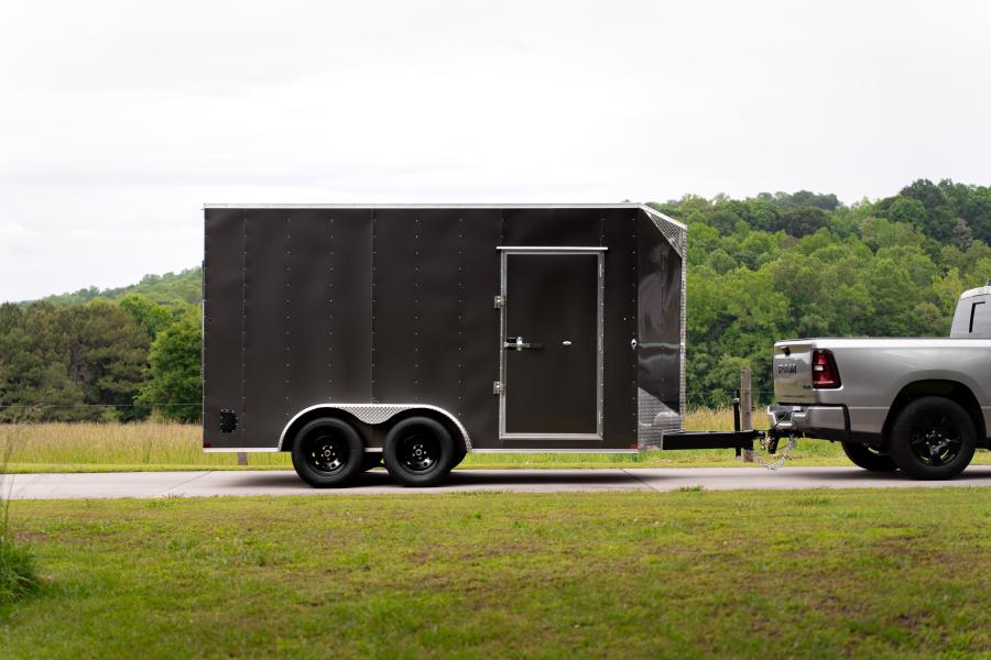 7X16 7X16 V NOSE ENCLOSED STD RAMP DOOR 7K BY CARRY ON Image 2