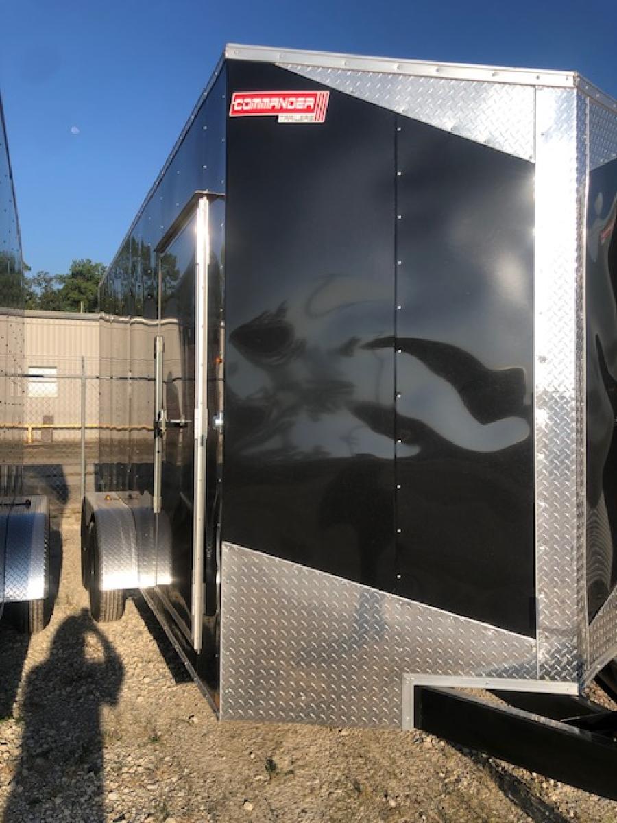 7X16 7X16 V NOSE ENCLOSED STD RAMP DOOR 7K BY CARRY ON 005316 Image 1