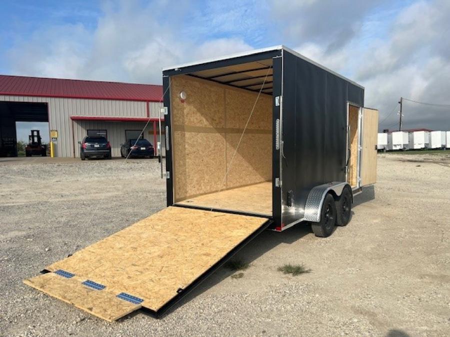 7X14 V NOSE ENCLOSED STD RAMP DOOR 7K BY CARRY ON Image 2