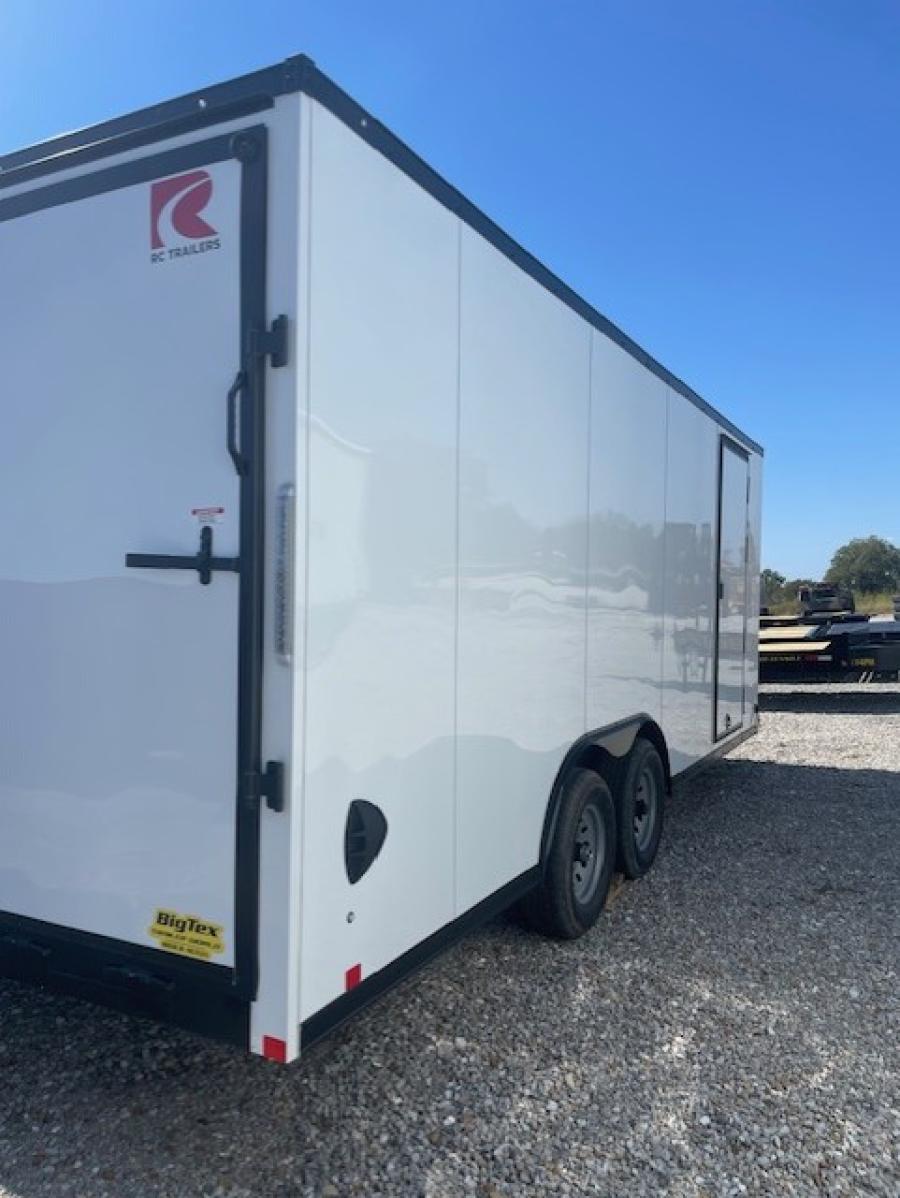 RC Trailers 8.5x20ft Enclosed Trailer w/ 5200# Axles, 7ft Interior, Screwless Exterior, Blackout Package Image 1