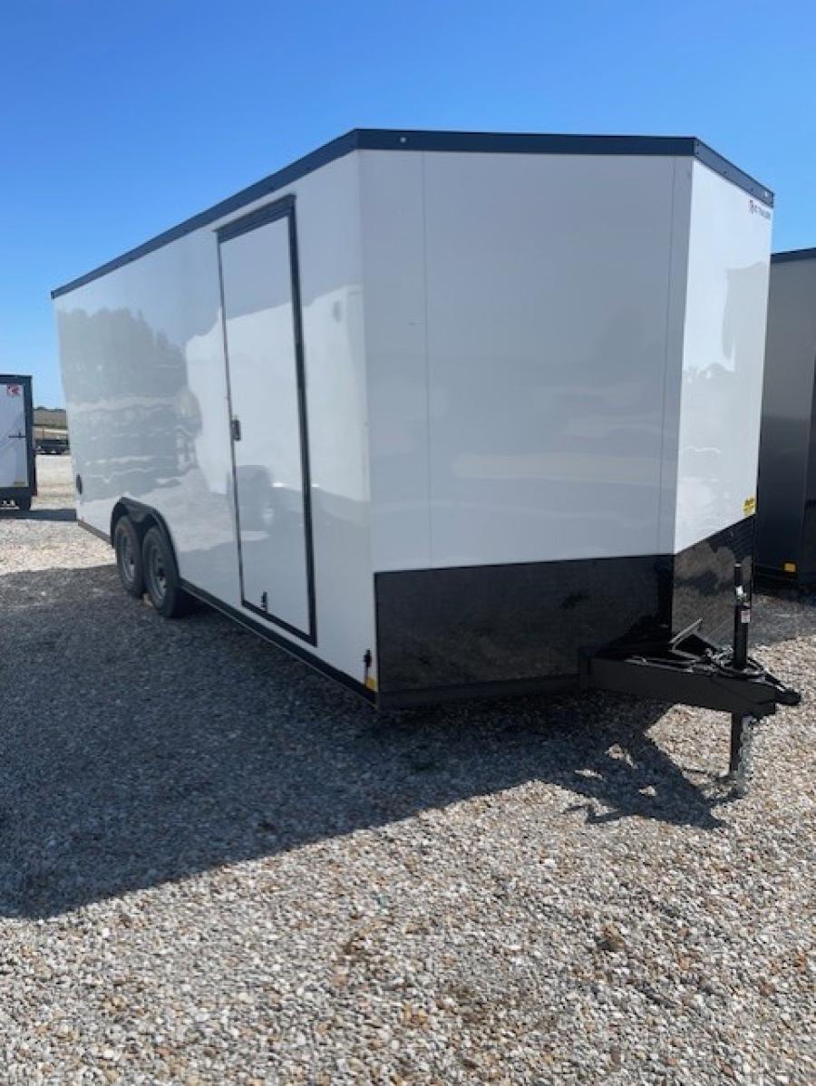 RC Trailers 8.5x20ft Enclosed Trailer w/ 5200# Axles, 7ft Interior, Screwless Exterior, Blackout Package Image 0
