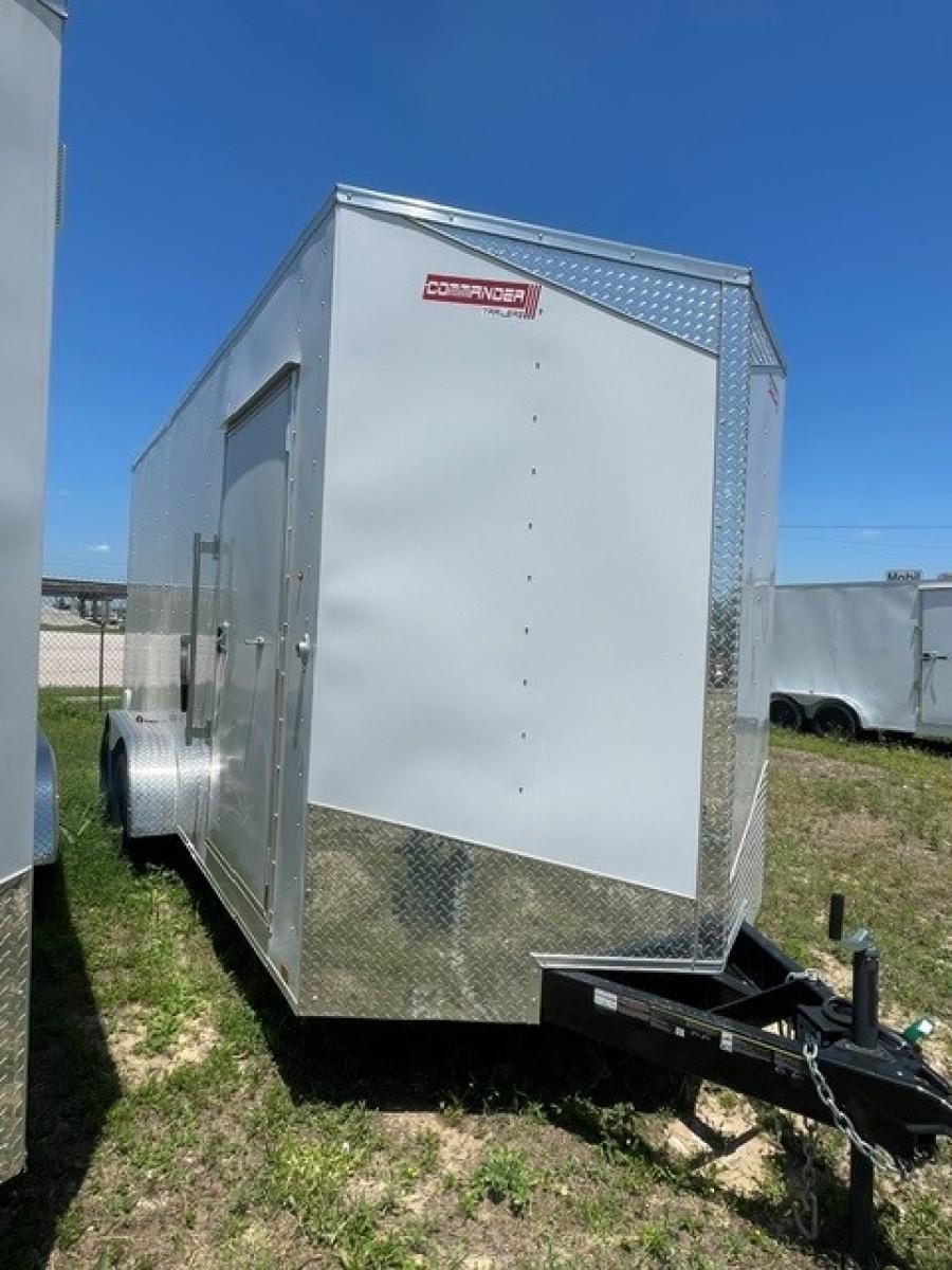 7X16 7X16 V NOSE ENCLOSED STD RAMP DOOR 7K BY CARRY ON Image 1