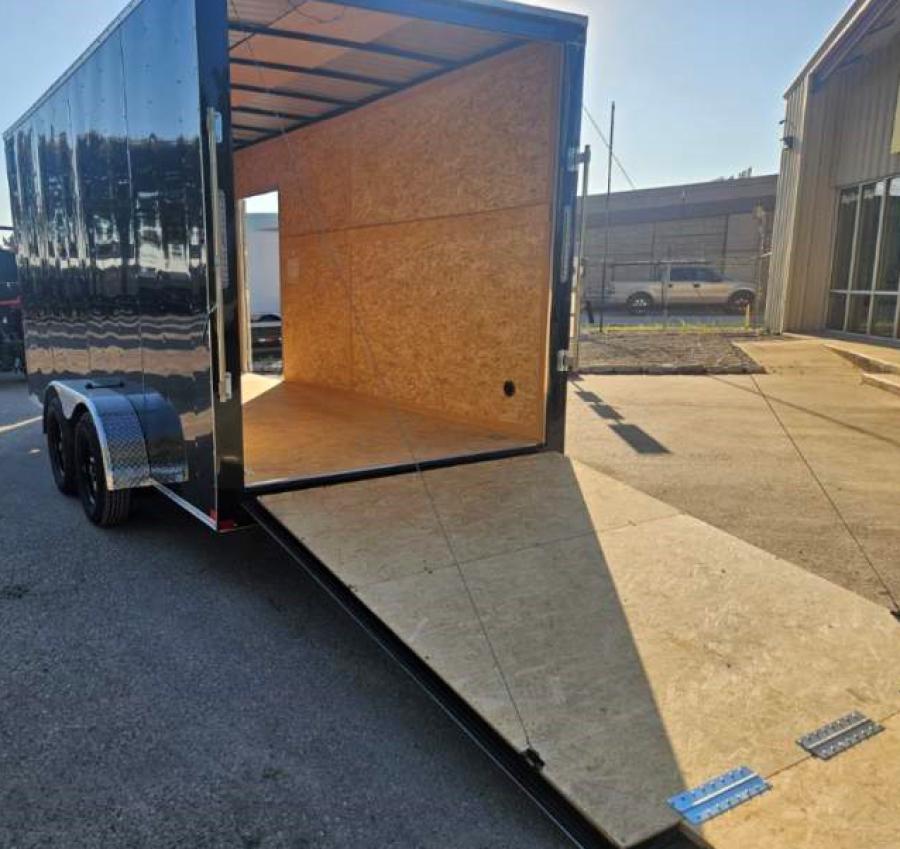 7X16 V NOSE ENCLOSED STD RAMP DOOR 7K BY CARRY ON Image 0