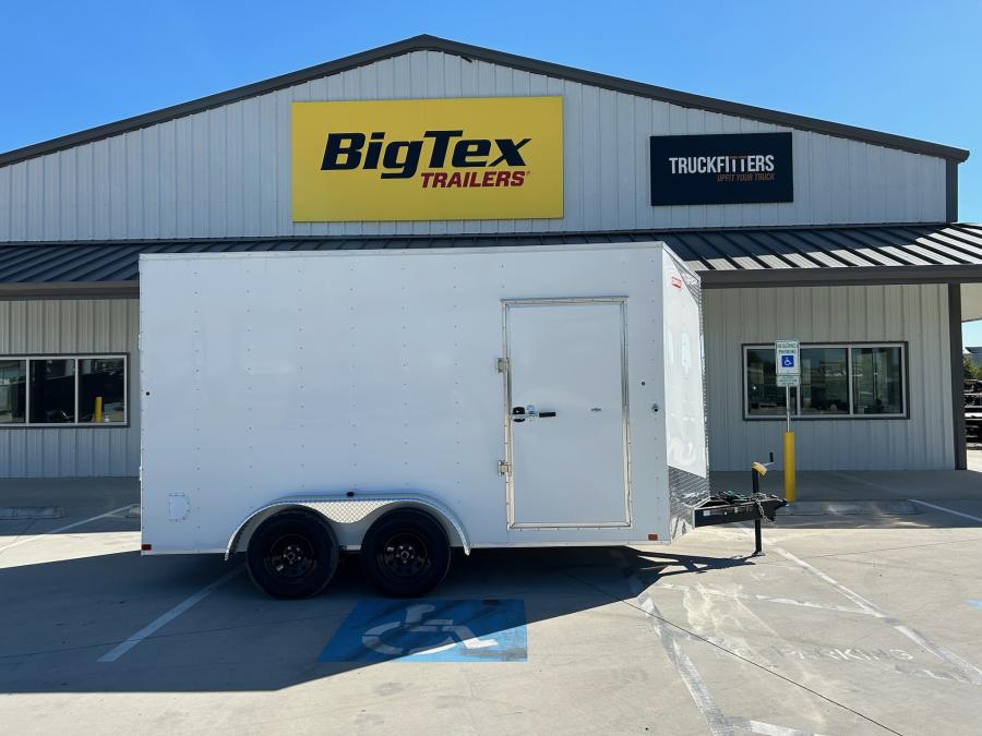 7X14 7X14 V NOSE ENCLOSED STD RAMP DOOR 7K BY CARRY ON Image 2