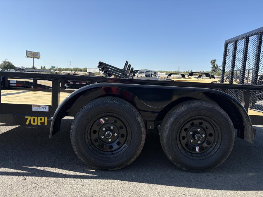 Big Tex 70PI 7K TAND SQ TU UTL 83"x14 BLK Image 2