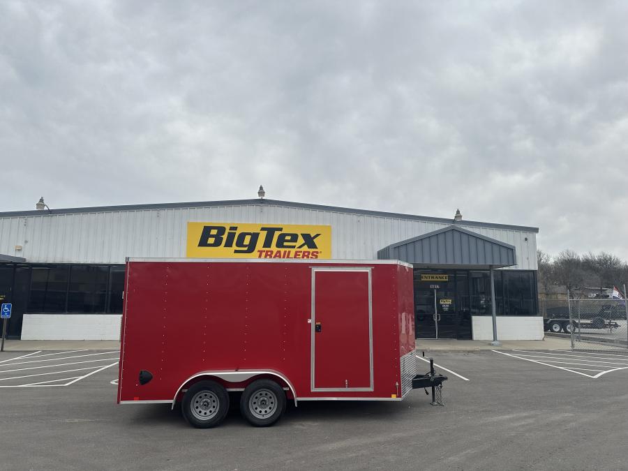 RWT7 RWT 7 x 14 TA FLAT TOP WEDGE ENCLOSED TRAILER BY RC Image 0