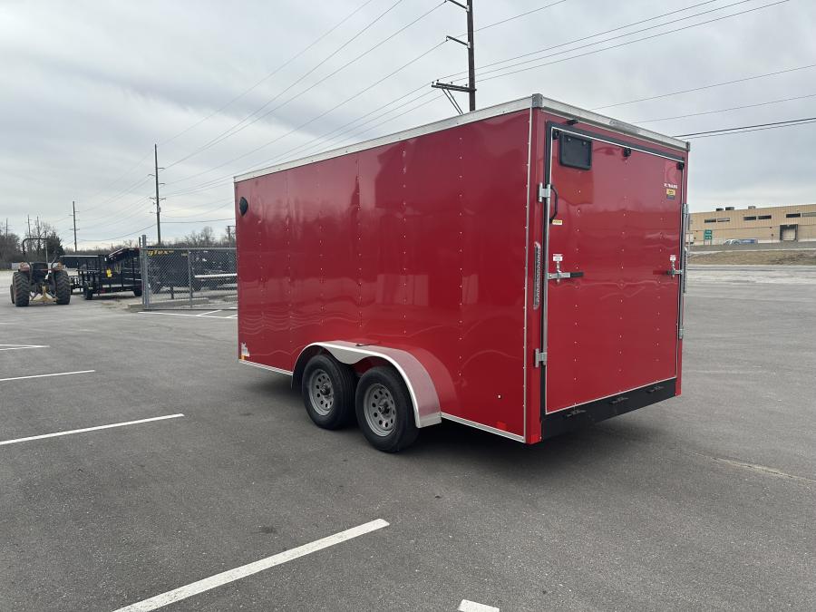 RWT7 RWT 7 x 14 TA FLAT TOP WEDGE ENCLOSED TRAILER BY RC Image 1