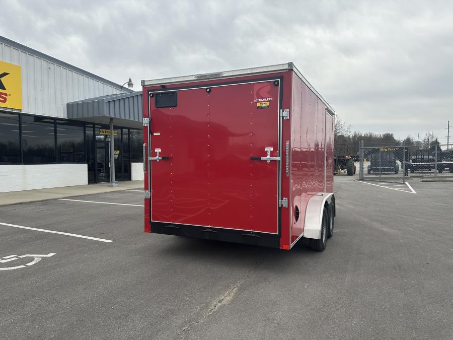 RWT7 RWT 7 x 14 TA FLAT TOP WEDGE ENCLOSED TRAILER BY RC Image 3