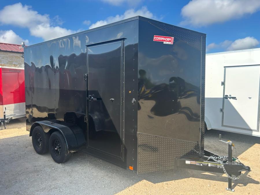 7X14 7X14 V NOSE ENCLOSED STD RAMP DOOR 7K BY CARRY ON Image 2