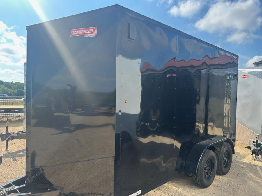 7X14 7X14 V NOSE ENCLOSED STD RAMP DOOR 7K BY CARRY ON Image 3