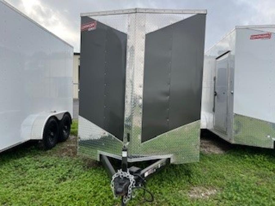 7X12 7X12 V NOSE ENCLOSED STD RAMP DOOR 7K BY CARRY ON Image 0