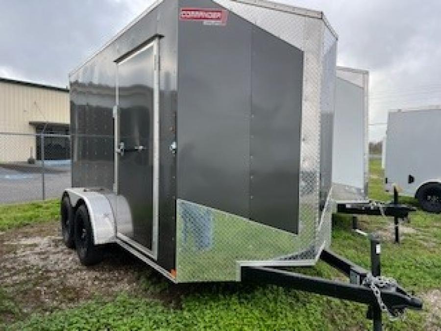 7X12 7X12 V NOSE ENCLOSED STD RAMP DOOR 7K BY CARRY ON Image 1