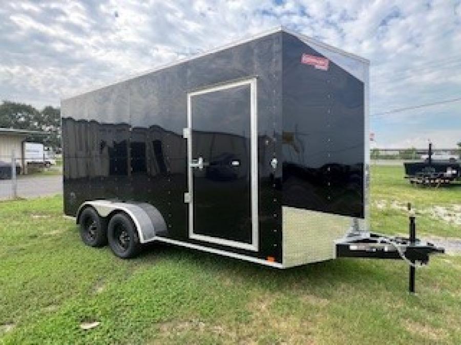 7X16 7X16 V NOSE ENCLOSED STD RAMP DOOR 7K BY CARRY ON Image 2