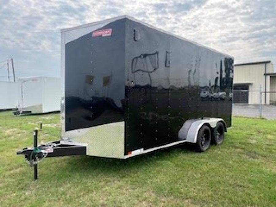 7X16 7X16 V NOSE ENCLOSED STD RAMP DOOR 7K BY CARRY ON Image 3