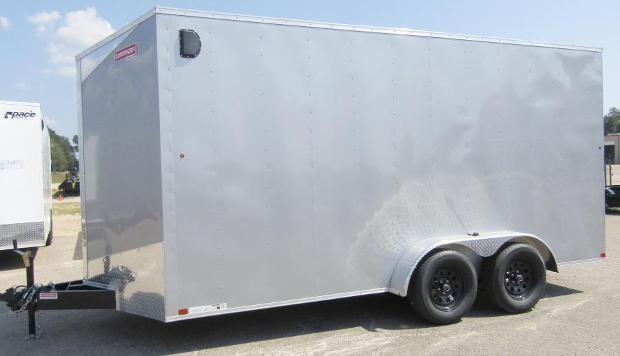 CARRY ON 7X16 7X16 V NOSE ENCLOSED STD RAMP DOOR #01841 Image 0