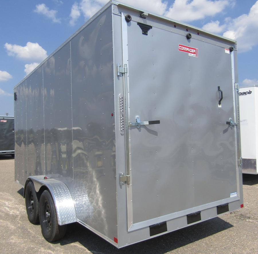 CARRY ON 7X16 7X16 V NOSE ENCLOSED STD RAMP DOOR #01841 Image 1
