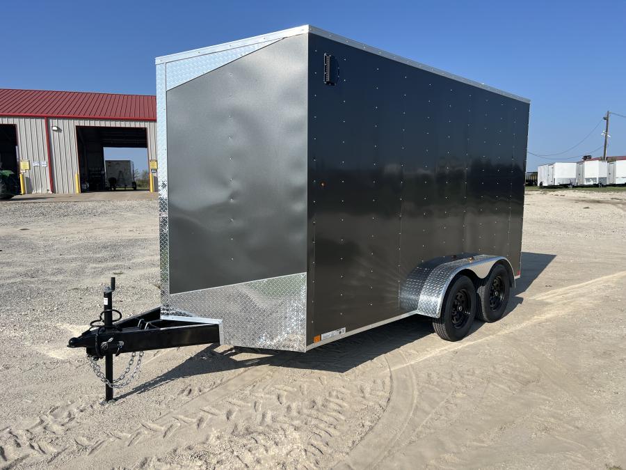 7X14 V NOSE ENCLOSED STD RAMP DOOR 7K BY CARRY ON Image 1