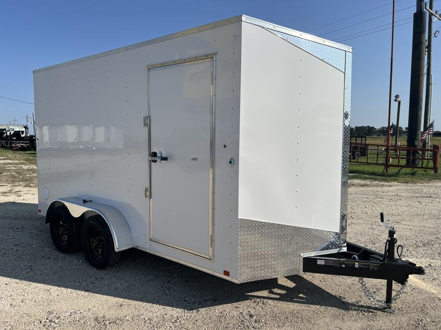 7X14 V NOSE ENCLOSED STD RAMP DOOR 7K BY CARRY ON Image 0