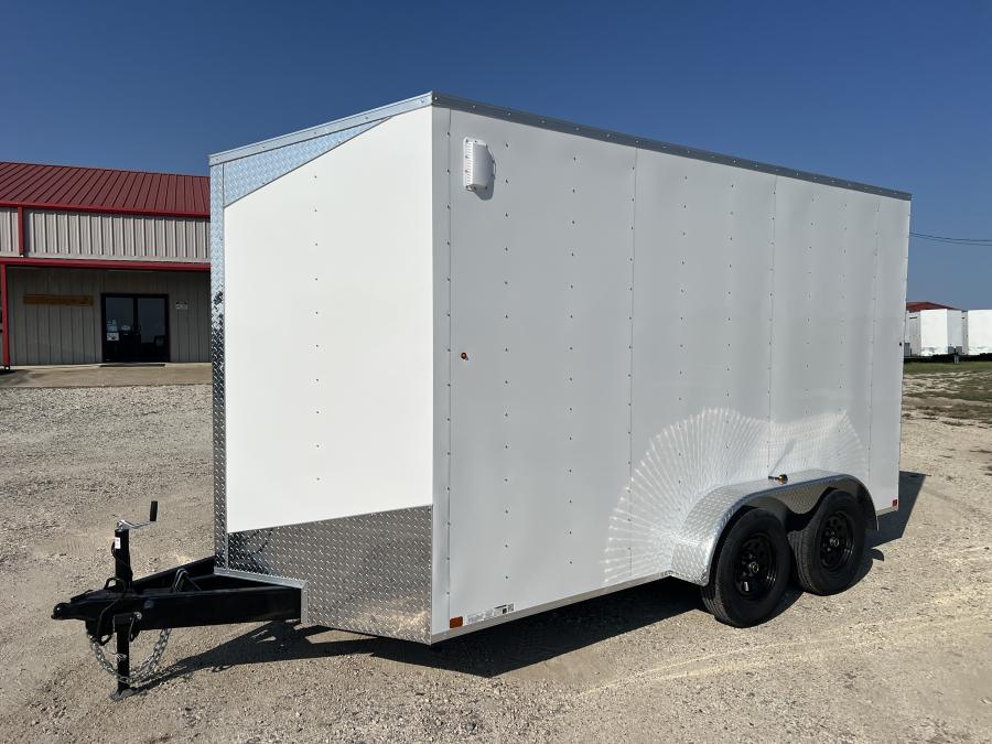 7X14 V NOSE ENCLOSED STD RAMP DOOR 7K BY CARRY ON Image 1