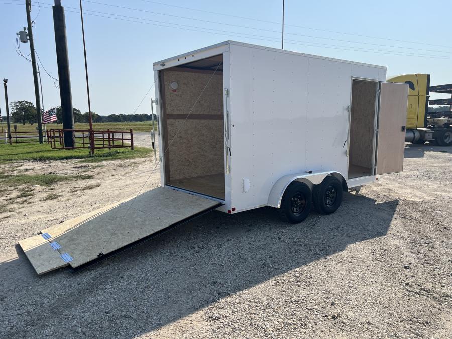 7X14 V NOSE ENCLOSED STD RAMP DOOR 7K BY CARRY ON Image 4