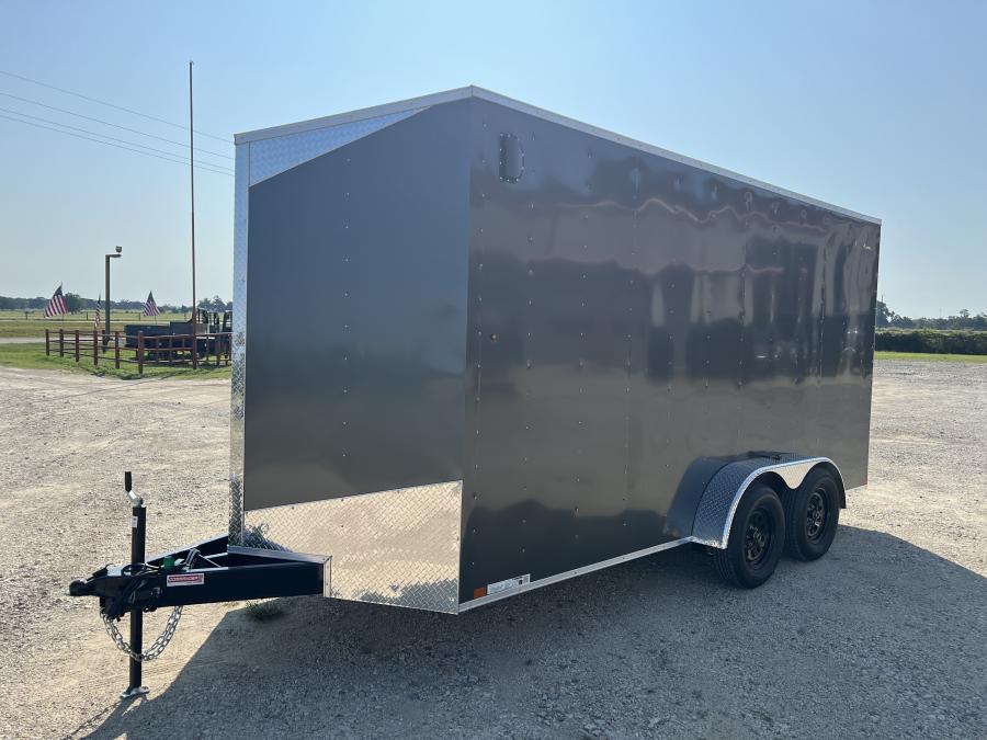 7X16 V NOSE ENCLOSED STD RAMP DOOR 7K BY CARRY ON Image 0