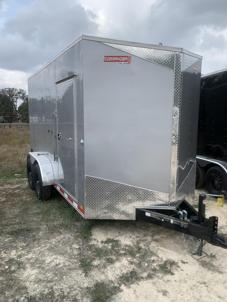 7X14 7X14 V NOSE ENCLOSED STD RAMP DOOR 7K BY CARRY ON Image 0