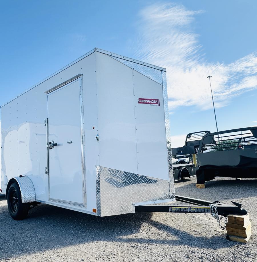 6X10 6X10 V NOSE ENCLOSED STD RAMP DOOR 3K BY CARRY ON Image 1