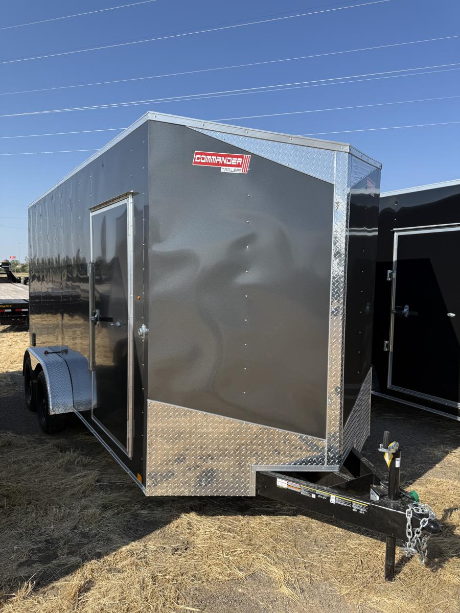 7X16 7X16 V NOSE ENCLOSED STD RAMP DOOR 7K BY CARRY ON Image 0