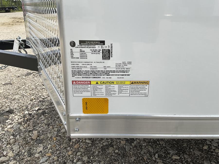RDLX RDLX 6 x 12 SA FLAT TOP WEDG ENCLOSED TRAILER BY RC Image 5