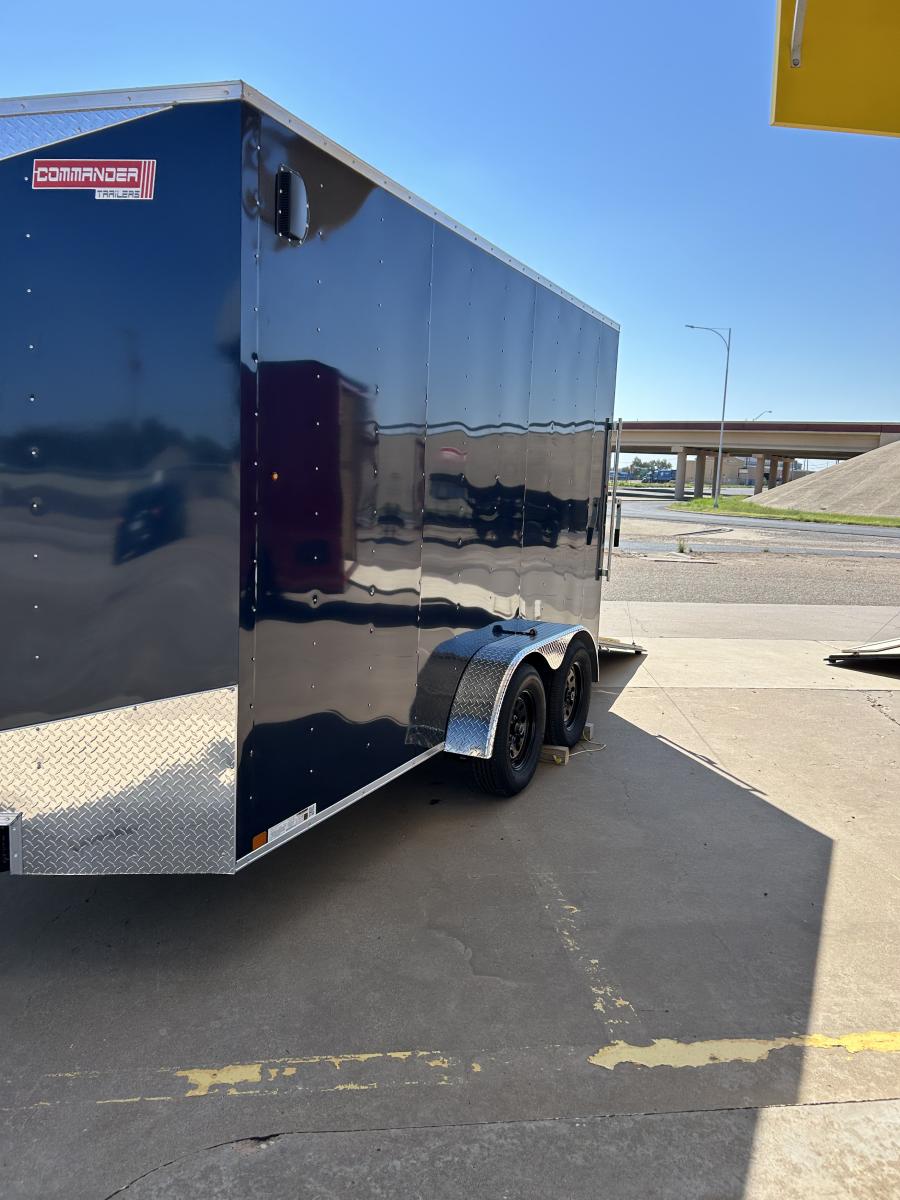 7X14 7X14 V NOSE ENCLOSED STD RAMP DOOR 7K BY CARRY ON Image 0