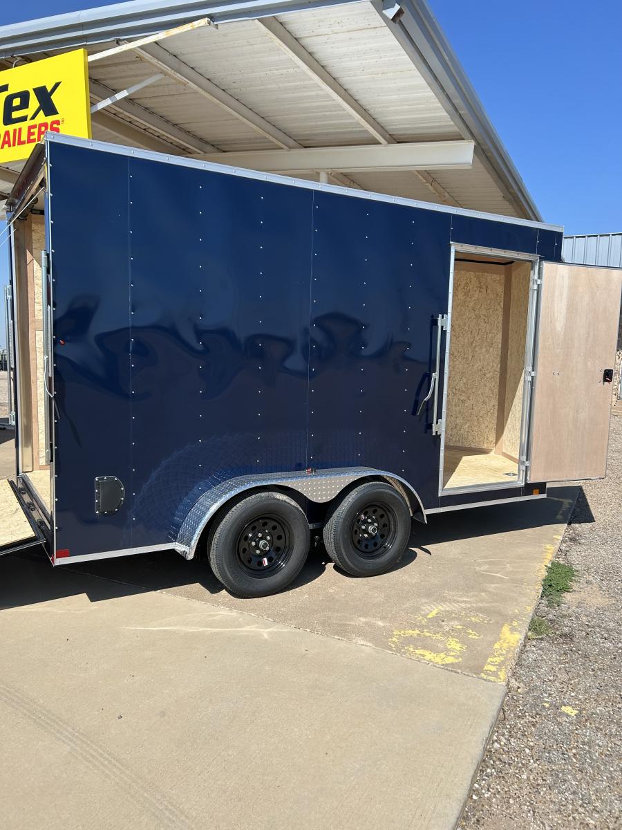 7X14 7X14 V NOSE ENCLOSED STD RAMP DOOR 7K BY CARRY ON Image 2